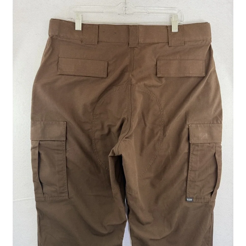 5.11 Tactical TDU Ripstop Cargo‎ Pants Men's Size XL Long, Brown, 74003, 38x36